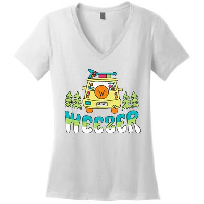 Weezer Road Trip Women's V-Neck T-Shirt