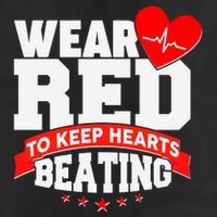 Wear Red To Keep Hearts Beating Heart Health Awareness Golf Towel
