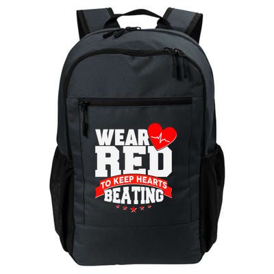Wear Red To Keep Hearts Beating Heart Health Awareness Backpack