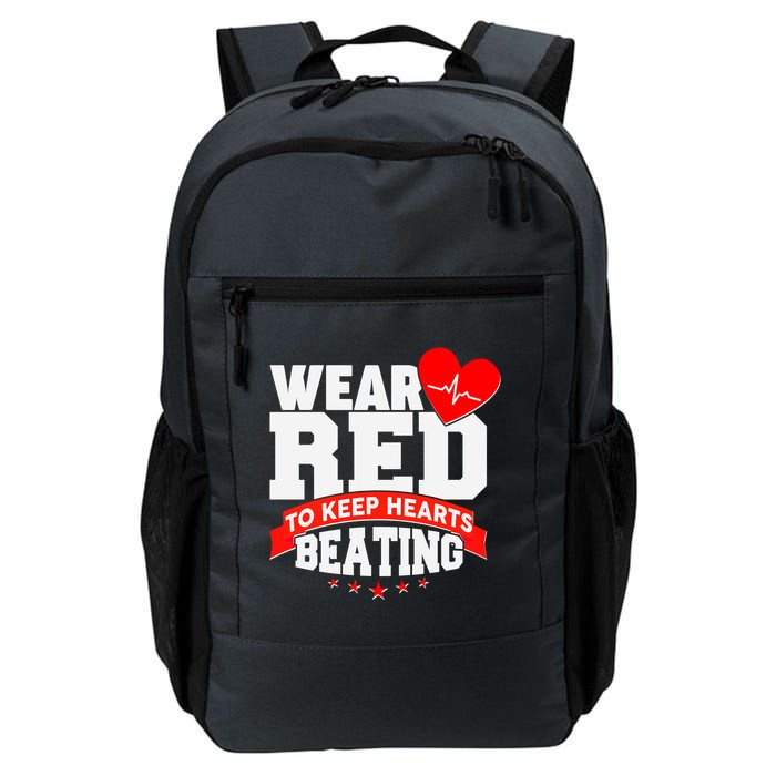 Wear Red To Keep Hearts Beating Heart Health Awareness Backpack
