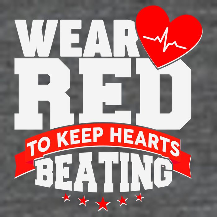 Wear Red To Keep Hearts Beating Heart Health Awareness Flatbill Hat