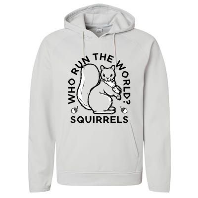 Who Run The World? Squirrels Performance Fleece Hoodie