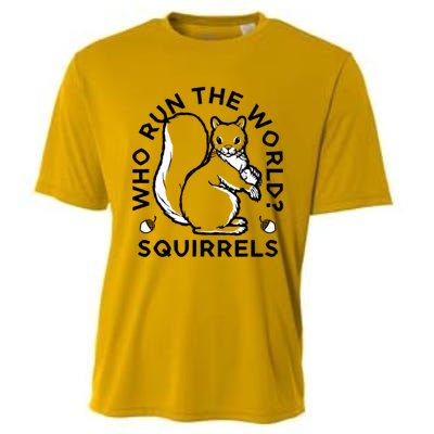 Who Run The World? Squirrels Cooling Performance Crew T-Shirt