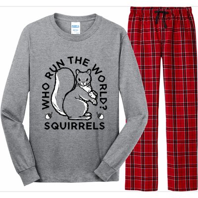 Who Run The World? Squirrels Long Sleeve Pajama Set