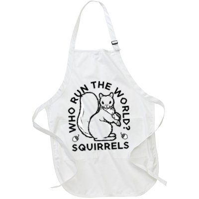 Who Run The World? Squirrels Full-Length Apron With Pockets