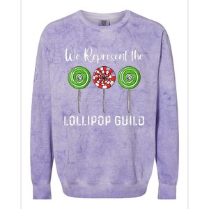 We Represent The Lollipop Guild Wizard Of Oz Colorblast Crewneck Sweatshirt