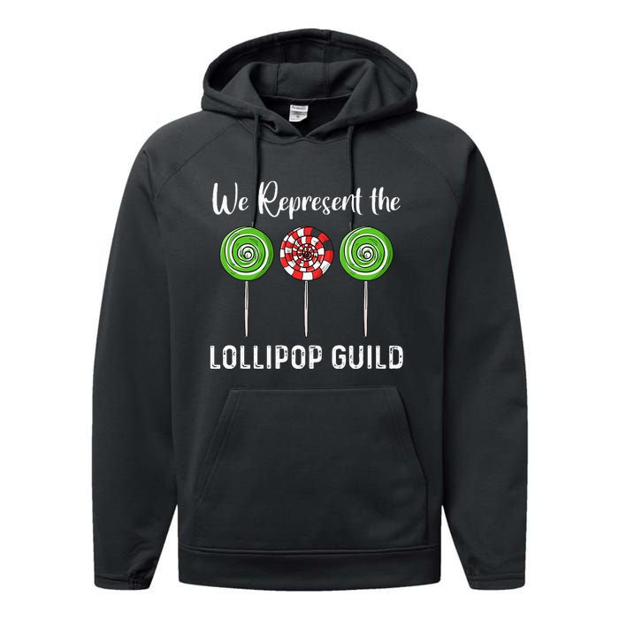 We Represent The Lollipop Guild Wizard Of Oz Performance Fleece Hoodie