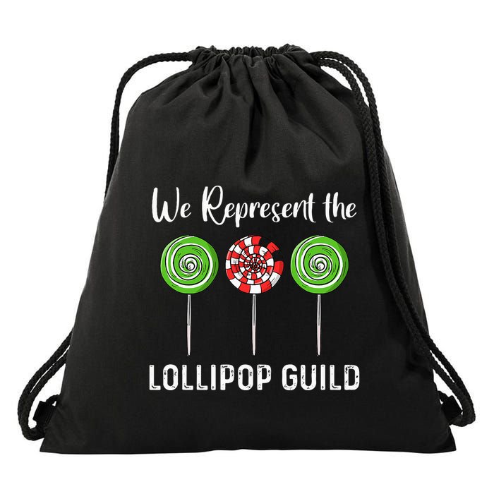We Represent The Lollipop Guild Wizard Of Oz Drawstring Bag