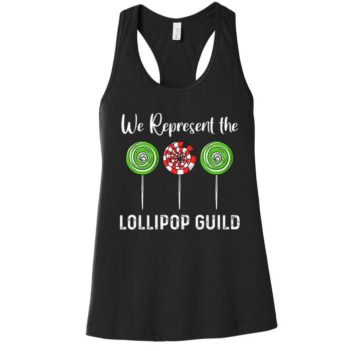 We Represent The Lollipop Guild Wizard Of Oz Women's Racerback Tank