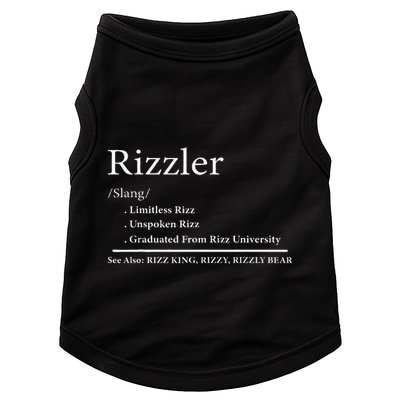 W Rizz The Rizzler Definition Funny Meme Quote Saying Doggie Tank