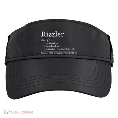 W Rizz The Rizzler Definition Funny Meme Quote Saying Adult Drive Performance Visor