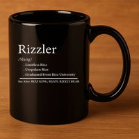 W Rizz The Rizzler Definition Funny Meme Quote Saying 11oz C Handle Ceramic Mug