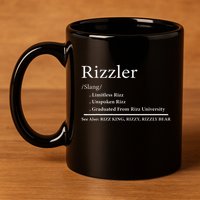W Rizz The Rizzler Definition Funny Meme Quote Saying 11oz C Handle Ceramic Mug