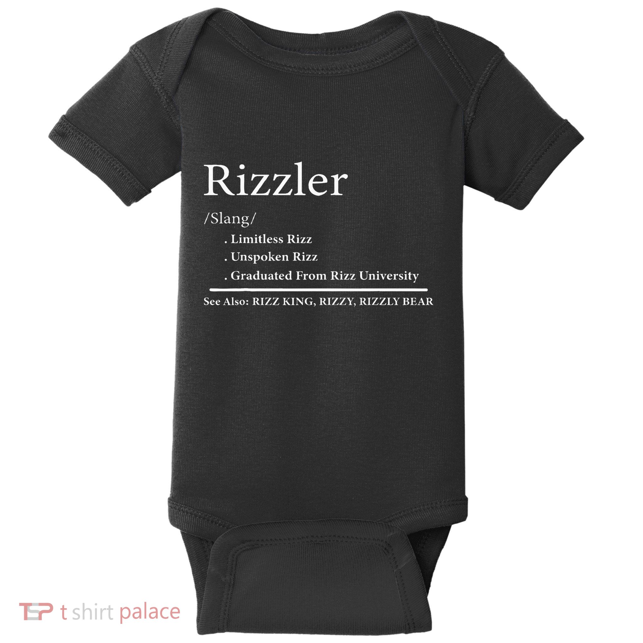 W Rizz The Rizzler Definition Funny Meme Quote Saying Baby Bodysuit