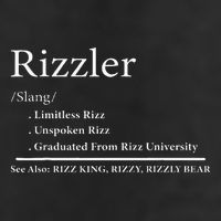 W Rizz The Rizzler Definition Funny Meme Quote Saying Golf Towel