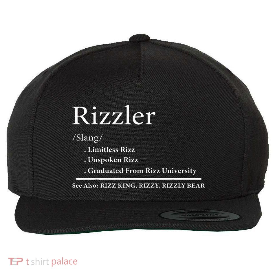 W Rizz The Rizzler Definition Funny Meme Quote Saying Wool Snapback Cap