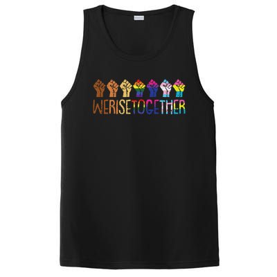 We Rise Together Lgbtq Pride Social Justice Equality Ally PosiCharge Competitor Tank