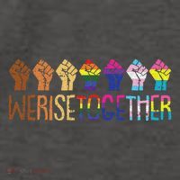 We Rise Together Lgbtq Pride Social Justice Equality Ally Vector Backpack