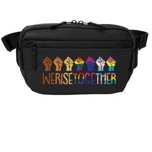 We Rise Together Lgbtq Pride Social Justice Equality Ally Crossbody Pack