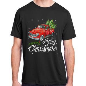 Wagon Red Truck Christmas Tree Pajama Family Xmas Adult ChromaSoft Performance T-Shirt