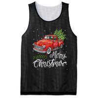 Wagon Red Truck Christmas Tree Pajama Family Xmas Mesh Reversible Basketball Jersey Tank