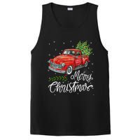 Wagon Red Truck Christmas Tree Pajama Family Xmas PosiCharge Competitor Tank