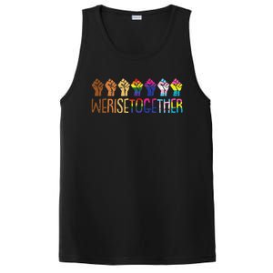 We Rise Together LGBTQ Pride Social Justice Equality Ally PosiCharge Competitor Tank