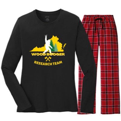 Woodbooger Research Team Women's Long Sleeve Flannel Pajama Set 