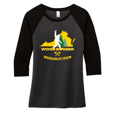 Woodbooger Research Team Women's Tri-Blend 3/4-Sleeve Raglan Shirt