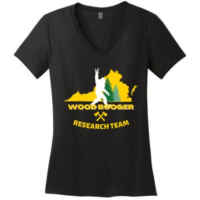 Woodbooger Research Team Women's V-Neck T-Shirt