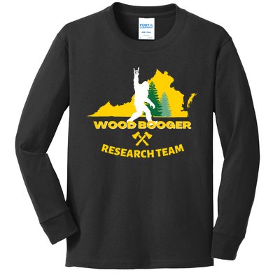 Woodbooger Research Team Kids Long Sleeve Shirt