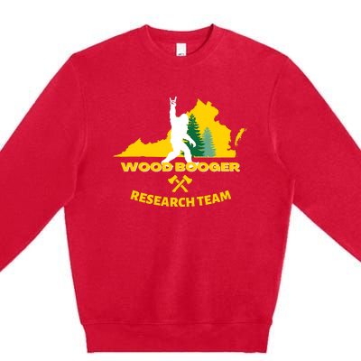 Woodbooger Research Team Premium Crewneck Sweatshirt