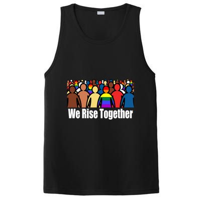 We Rise Together Against Racism For Equality Social Justice Great Gift PosiCharge Competitor Tank