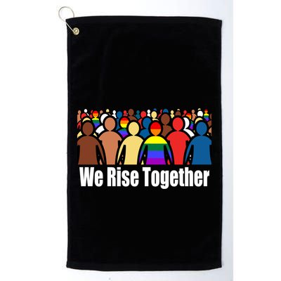 We Rise Together Against Racism For Equality Social Justice Great Gift Golf Towel