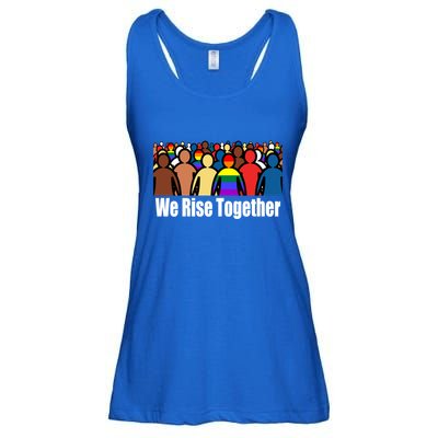 We Rise Together Against Racism For Equality Social Justice Great Gift Ladies Essential Flowy Tank
