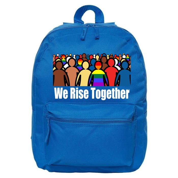 We Rise Together Against Racism For Equality Social Justice Great Gift 16 in Basic Backpack