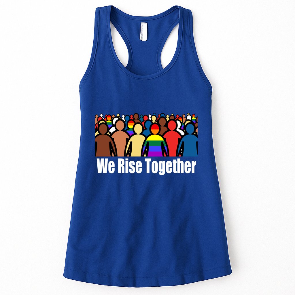 We Rise Together Against Racism For Equality Social Justice Great Gift Womens Tank Top