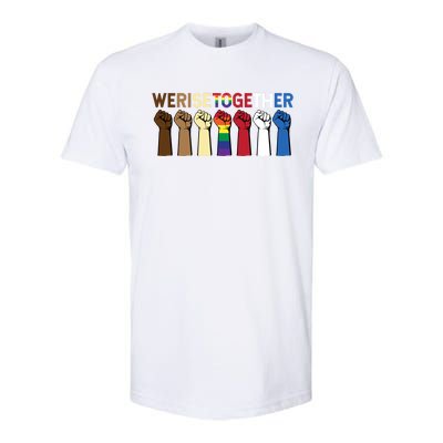 We Rise Together Equality Awesome Black History Month Gift Softstyle® CVC T-Shirt