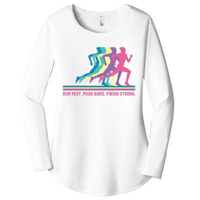 Women Running Track Field Runner Motivational Training Women's Perfect Tri Tunic Long Sleeve Shirt