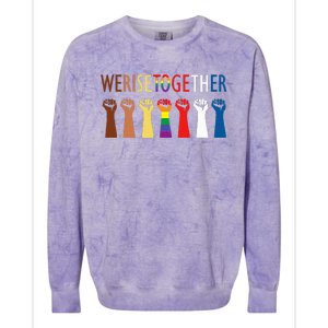 We Rise Together Colorblast Crewneck Sweatshirt