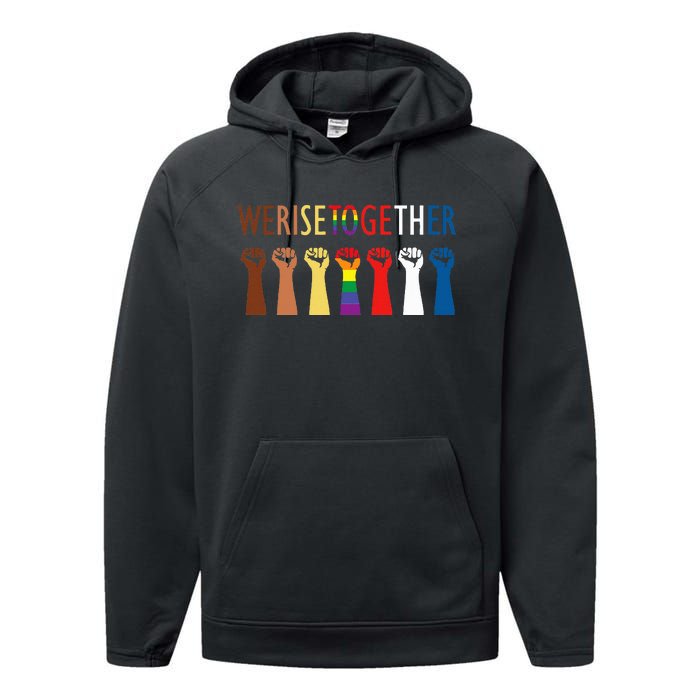 We Rise Together Performance Fleece Hoodie