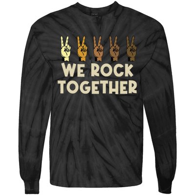 We Rock Together Funny Tie-Dye Long Sleeve Shirt