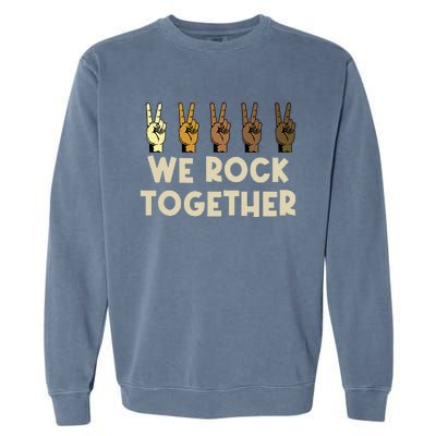 We Rock Together Funny Garment-Dyed Sweatshirt