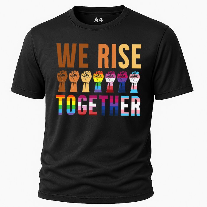 We Rise Together for a Equality Social Justice Fans Cooling Performance Crew T-Shirt