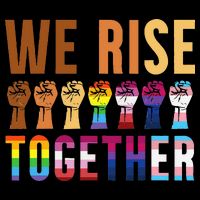 We Rise Together for a Equality Social Justice Fans 7-Panel Snapback Hat