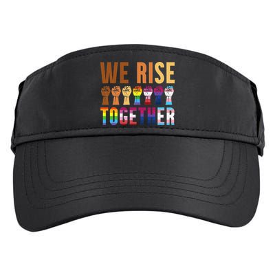 We Rise Together for a Equality Social Justice Fans Adult Drive Performance Visor