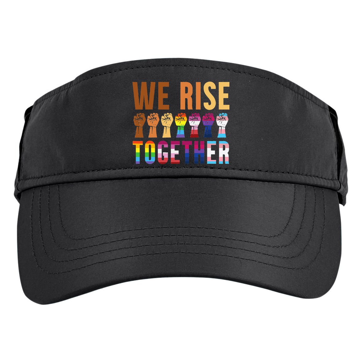 We Rise Together for a Equality Social Justice Fans Adult Drive Performance Visor