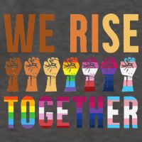 We Rise Together for a Equality Social Justice Fans Vector Backpack