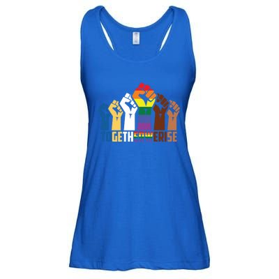 We Rise Together Equality Social Justice Design Gift Ladies Essential Flowy Tank