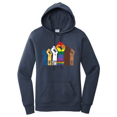 We Rise Together Equality Social Justice Design Gift Women's Pullover Hoodie